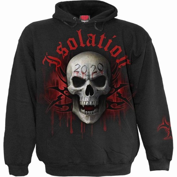 social distance mens hoodie gothic new with tags - Picture 1 of 3